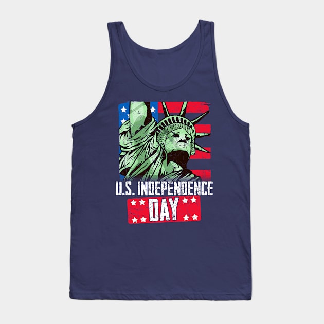 Independence Day 4th of July Patriotic USA America Tank Top by E